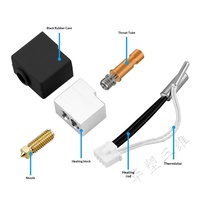 Aksesori Printer 3D Dual-metal S1C Hotend Extruder Head Suhu Tinggi Nozzle Kuningan Anycubic S1 Hotend Assembly