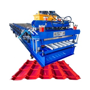 Chuyên Nghiệp Hai Lớp Tấm Lợp Máy 900 Hình Thang 1075 Màu Thép Gạch Ép Giá Thấp Forning Máy - Product Image 1