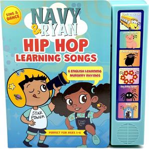 Livre sonore de rhymes pour enfants Hip Hop, livre musical interactif d'apprentissage de <span class=keywords><strong>l</strong></span>'<span class=keywords><strong>anglais</strong></span> pour enfants, développement précoce du langage - Product Image 1