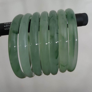 Ba2013 8Mm Nhiều Màu Tổng Hợp Mô Phỏng Màu Xanh Lá Cây Đá Ngọc Trang Sức Nghệ Thuật Thủy Tinh Vòng Đeo Tay <span class=keywords><strong>Bangle</strong></span> - Product Image 5