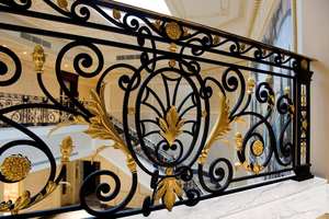 Di lusso in ferro battuto <span class=keywords><strong>ringhiere</strong></span> produttori Interni classico corrimano in ferro ringhiera delle scale - Product Image 2