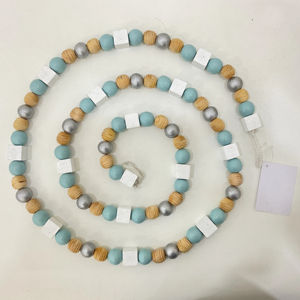 Nuevo aspecto hecho a mano rústico ecológico tela Premium pluma Artificial festivo multicolor guirnaldas de Navidad atractivas - Product Image 1