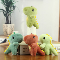 Nouvel arrivage : Porte-clés en peluche dinosaure debout mignon, breloque de sac à dos, jouet de machine à griffes, figurine de dessin animé