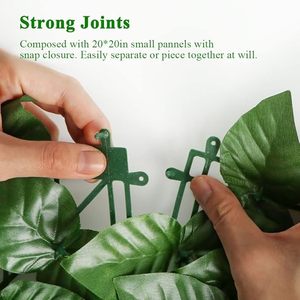 Pantalla de privacidad de <span class=keywords><strong>hiedra</strong></span> <span class=keywords><strong>artificial</strong></span> de 1x3m para valla, paneles de cobertura de imitación, vides verdes, valla decorativa para exteriores, jardín - Product Image 3