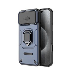 Coque de protection antichoc en TPU et PC avec fenêtre coulissante et anneau rotatif invisible pour <span class=keywords><strong>iPhone</strong></span> 13 <span class=keywords><strong>14</strong></span> 15 16 17 - Product Image 3