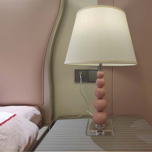 電気ピンククリスタルデスクランプ-モダンなデザインLED光源環境に優しい女の子の子供部屋の装飾用 - Product Image 2
