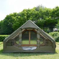 Grande tente de camping gonflable de luxe imperméable en Oxford pour 2-3 personnes, idéale pour le glamping familial