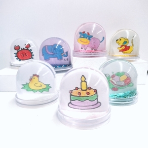 Wholesale Custom Accept Kids Plastic Crafts Empty Snow Globe <b>Kit</b> for <b>DIY</b> Repair - Product Image 3