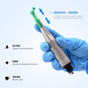 Pieza de mano neumática dental Vimel con 246 orificios, luz LED y mango de pulido para odontología - Product Image 3