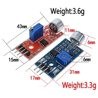 Modul sensor suara sensor kontrol suara MAX4466 MAX9814 deteksi saklar peluit saklar mikrofon amplifier