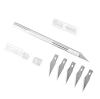 RELIFE Ensemble de couteaux à découper RL-101E 6 en 1 pour carte mère BGA de téléphone IC Chip Disque dur PCB Circuit imprimé Réparation Lame mince