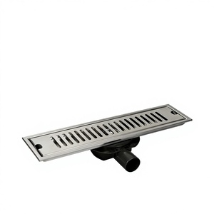 OEM Modern 304 Stainless Steel Rectangular Floor <b>Drain</b> - Side Outlet, Anti-odor Bathroom Accessories for Shower Room - Product Image 1