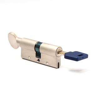 Euro xi lanh khóa chống trộm rắn rãnh trên Key tương tác Lỗ mộng cửa khóa xi lanh Brass xi lanh khóa - Product Image 5