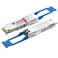 Modul LINK-PP QSFP 100G QSFP28 SMF Duplex LC LAN-WDM 1310nm 40KM 20KM 10KM 80KM Transceiver Optik Serat untuk Jaringan