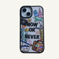 Étui de voyage rigide en acrylique de haute qualité pour Iphone17 16 15 Pro Max 14 Pro Max 13 12 11 housse de protection d'origine