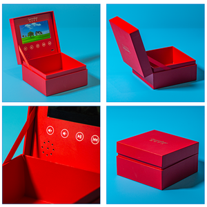 Tarjeta de Regalo Personalizada con Diseño Creativo, Pantalla LCD de 4.3 Pulgadas, Música Digital y Video, para Aniversario, Boda, San Valentín, Regalos Empresariales, Caja de Papel - Product Image 4