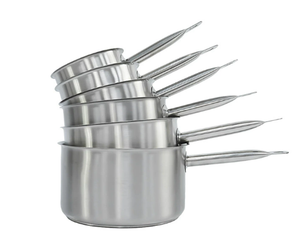 กระทะสแตนเลสด้ามเดี่ยวสไตล์ดั้งเดิมเครื่องครัวคอมโพสิตด้านล่างทนทานเชิงพาณิชย์ดีไซน์ลึกไม่ติด - Product Image 5