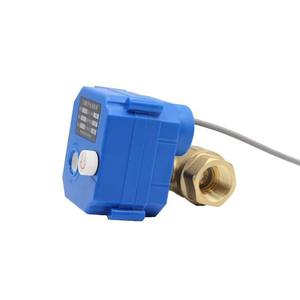 Vanne à bille miniature électrique Lihua DN15 en laiton, deux pièces, 4 points, 5V/12V/24V/220V, double filetage interne, cuivre pour liquide - Product Image 1