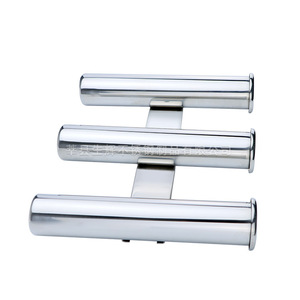 Soporte para Cañas de Pescar de Acero Inoxidable Brillante, 6 Tubos, Acabado Espejo, para Yate y Barco - Product Image 2