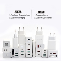 Pengisi Daya & Adaptor Perjalanan Cepat HNT PD QC3.0 GaN Multiport Portabel 20W 30W 40W 65W USB & Tipe C