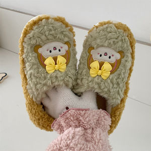 XIXITIAO pantofole di peluche da donna in Memory Foam comode pantofole da <span class=keywords><strong>casa</strong></span> con Sole in PVC antiscivolo per interni ed esterni - Product Image 4