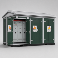 Poste de transformations préfabriqué à double alimentation 12kV 0.4kV 1600kVA, modes d'opération de distribution en boucle et d'alimentation réseau