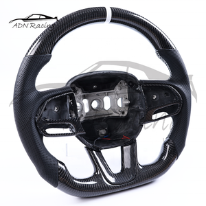 Volant personnalisé en fibre de carbone pour Dodge Charger Challenger Durango WK2 JEEP <span class=keywords><strong>SRT</strong></span> Trackhawk 2015-2023 - Product Image 2