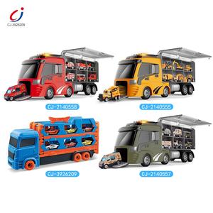 Chengji حار بيع سحب الظهير مركبة اللعب مجموعة مقطورة الجمود شاحنة الاطفال لعبة تخزين طرد للطي السكك الحديدية سيارات لعب - Product Image 5