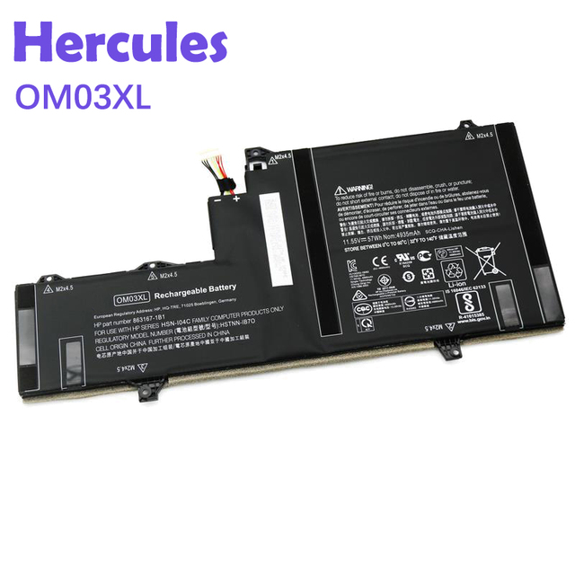 OM03XL 0M03XL HSTNN-IB70 1GY30PA Original Laptop Battery 11.55V 4935mAh 57Wh 3cell for HP EliteBook x360 Notebook Battery