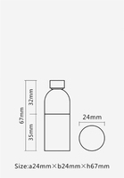 Tube en plastique vide pour huile à lèvres, gloss, blush liquide, avec logo personnalisé, idéal pour l'emballage de cosmétiques et de jus.