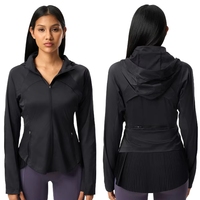Veste de sport respirante à manches longues pour femme, idéale pour la gym, la course à pied et les activités sportives
