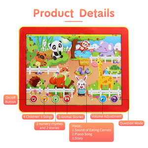 Tableta de aprendizaje inteligente <span class=keywords><strong>para</strong></span> niños de <span class=keywords><strong>preescolar</strong></span>, juguete educativo de zoológico inglés - Product Image 5