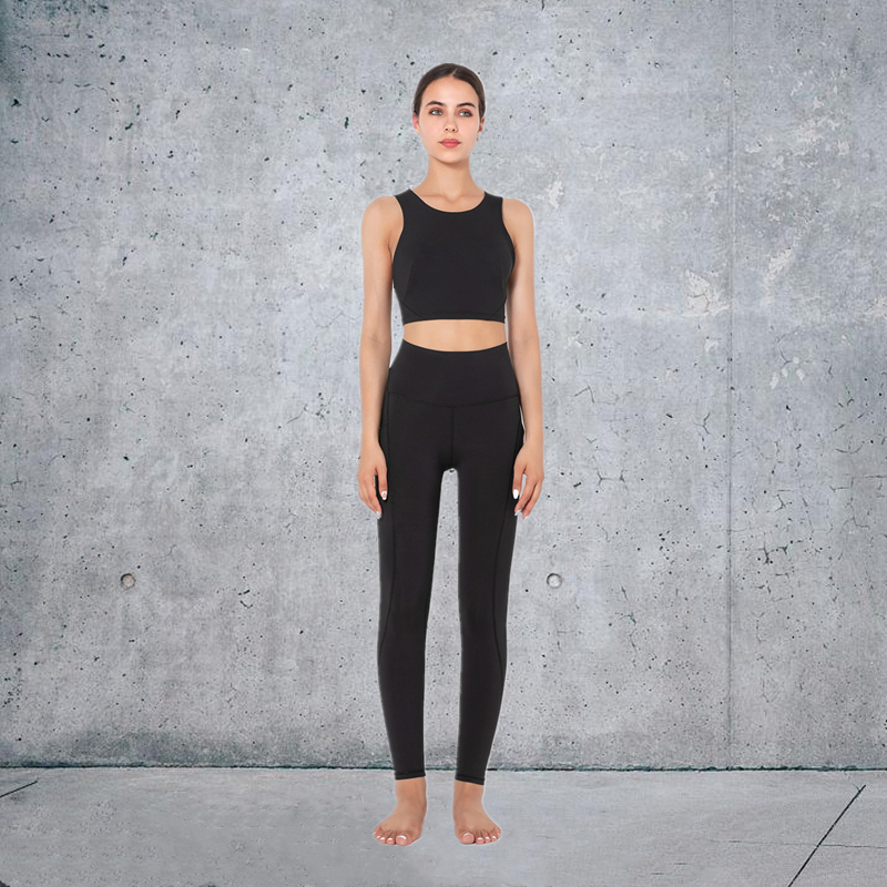 3 colors  new product quality Fashion Modern Breathable Workout Clothing Women Active Wear Yoga Set fitness