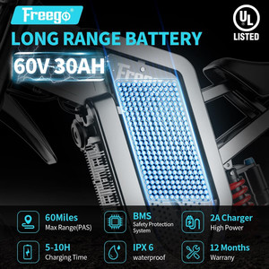 Motocicleta Eléctrica Todoterreno Freego X2 de 6000W de Potencia Máxima para Adultos, 80km/h, Batería de Litio - Product Image 3