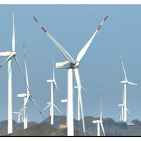 Éolienne à axe horizontal à commande électrique 10 kW, 30 kW, 50 kW, 100 kW, 200 kW, 1 MW, 3 MW, 5 MW, 10 MW
