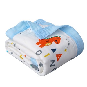 Coperta Avvolgente per Neonati in Mussola 100% Cotone con Motivi Cartoon, 6 Strati, per Casa, Viaggio, Picnic, Hotel, Aereo - Product Image 6