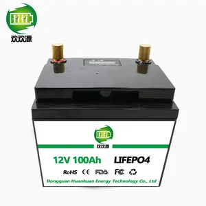12V 100Ah lítio íon bateria para armazenamento de energia solar e carrinhos de golfe