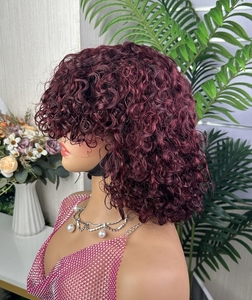100% Virgin <b>Human</b> Hair High Density 12A Fringe Vietnam Water <b>wig</b> Brazilian Super Double Drawn Glueless <b>Wig</b> - Product Image 3