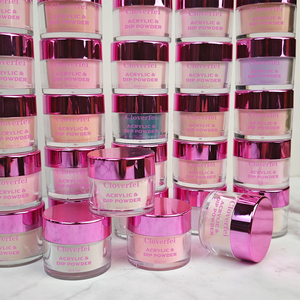 Polvere Acrilica Liscia di Alta Qualità EMA 10ml 1oz 2oz Rosa Burro Senza Effetto Marmorizzato 2 in 1 per Bellezza delle Unghie - Product Image 4