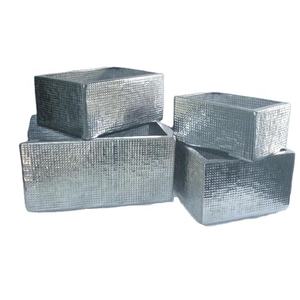 Jardinière en aluminium à motif en relief de haute qualité avec Pot de fleur polonais miroir pour la décoration de la maison jardinière en métal décor à la maison - Product Image 1