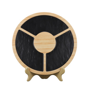 Plato de ternera para Hot Pot Chaoshan con filetes frescos de filete de res y plato triple de ternera con diseño de madera de melamina - Product Image 5