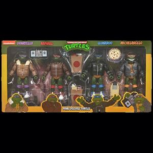 NECA 54381 การ์ตูนพังก์เติร์ทเทิลส์ ฟิกเกอร์แอคชั่นขนาด 7 นิ้ว แพ็ค 4 ตัว - Product Image 1