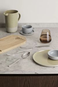Service de vaisselle Blomus Sablo, assiettes à snack, vaisselle moderne en céramique pour la maison, la cuisine, le restaurant, l'hôtel, le café - Product Image 2