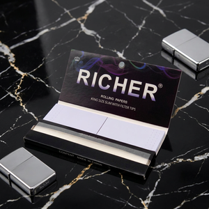 Papel de fumar Richer King Size Slim con filtros, papel especial - Product Image 1