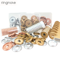 Anneaux métalliques RINGNOTE 24 mm (1 pouce) – Lot de 100 – Anneaux en plastique en forme de cœur peints à l'huile pour carnet de notes et organiseur