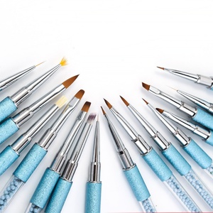 Kit de 16 pinceaux pour nail art, gel UV, peinture, dessin, liner, détails, acrylique, manucure, salon, DIY - Product Image 2