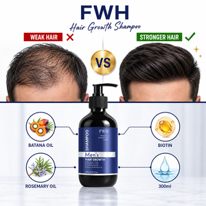 Shampoo <span class=keywords><strong>anti</strong></span>-chute de cheveux personnalisé pour hommes, sérum stimulant la pousse des cheveux avec biotine et huile essentielle de romarin pour le nettoyage des cheveux - Product Image 3