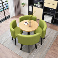 Zitai Ensemble de table à manger moderne personnalisé 4 sièges de chaise en métal pour restaurant, centre commercial ou hôtel