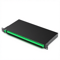 Splitter Fiber PLC DIMAN 33-Port 1x32 2x16 Optik Drawer 1U 19 Rack Mount dengan Konektor SC-APC GPRS FTTX