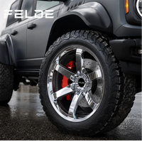 Jantes forgées tout-terrain chromées monobloc 6061-T651 Turbofan de 18 à 24 pouces 5x114.3 5x5 pour Nissan GT-R Ram 1500 TRX
